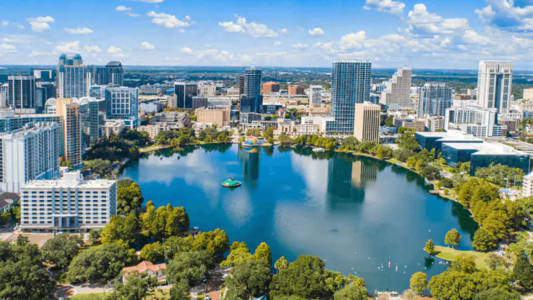Vista aérea de Orlando, Flórida